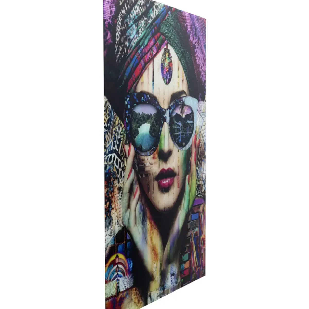 KARE Design Glasbild Colorful Artist 80X120Cm- Bilder