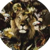 KARE Design Glasbild Curious Lion O100Cm- Bilder