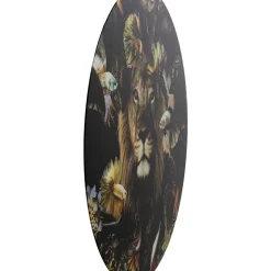 KARE Design Glasbild Curious Lion O100Cm- Bilder