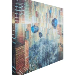 KARE Design Glasbild 3D Future City 150X100Cm- Bilder
