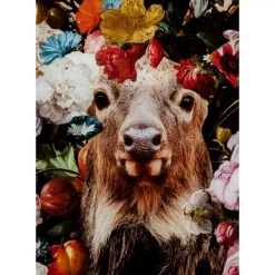 KARE Design Glasbild Deer Garden 80X120Cm- Bilder