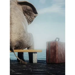 KARE Design Glasbild Elephant Journey 60X40Cm- Bilder
