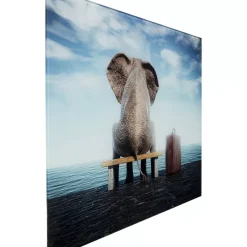 KARE Design Glasbild Elephant Journey 60X40Cm- Bilder