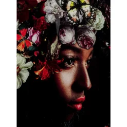 KARE Design Glasbild Flowery Shoulder View 150X100Cm- Bilder