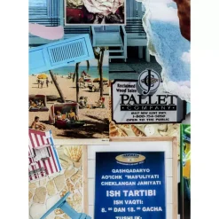 KARE Design Glasbild Holiday In The 60S 120X150Cm- Bilder