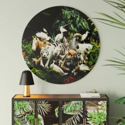 KARE Design Glasbild Jungle Animals O120Cm- Bilder