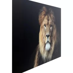 KARE Design Glasbild King Of Lion 150X100Cm- Bilder