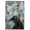 KARE Design Glasbild Lady Flower 100X150Cm- Bilder