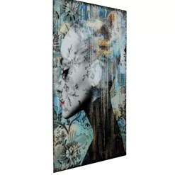 KARE Design Glasbild Lady Flower 100X150Cm- Bilder