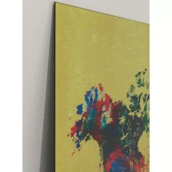 KARE Design Glasbild Metallic Colourful Map 150X100Cm- Bilder