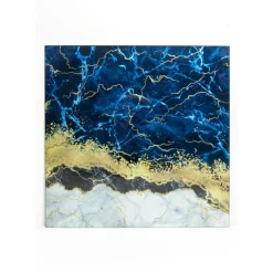 KARE Design Glasbild Metallic Ocean 100X100Cm- Bilder