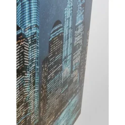 KARE Design Glasbild Night Skyline 90X120Cm- Bilder