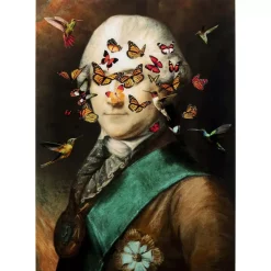 KARE Design Glasbild Noble Butterfly 100X150Cm- Bilder