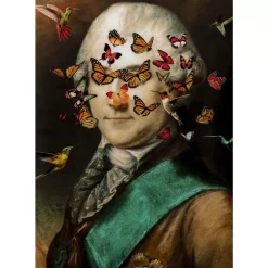 KARE Design Glasbild Noble Butterfly 100X150Cm- Bilder