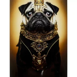 KARE Design Glasbild Prince Pug 40X60Cm- Bilder