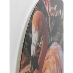 KARE Design Glasbild Proud Flamingo O100Cm- Bilder