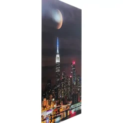 KARE Design Glasbild Skyline Moon 80X120Cm- Bilder