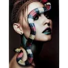 KARE Design Glasbild Snake Girl 80X120Cm- Bilder