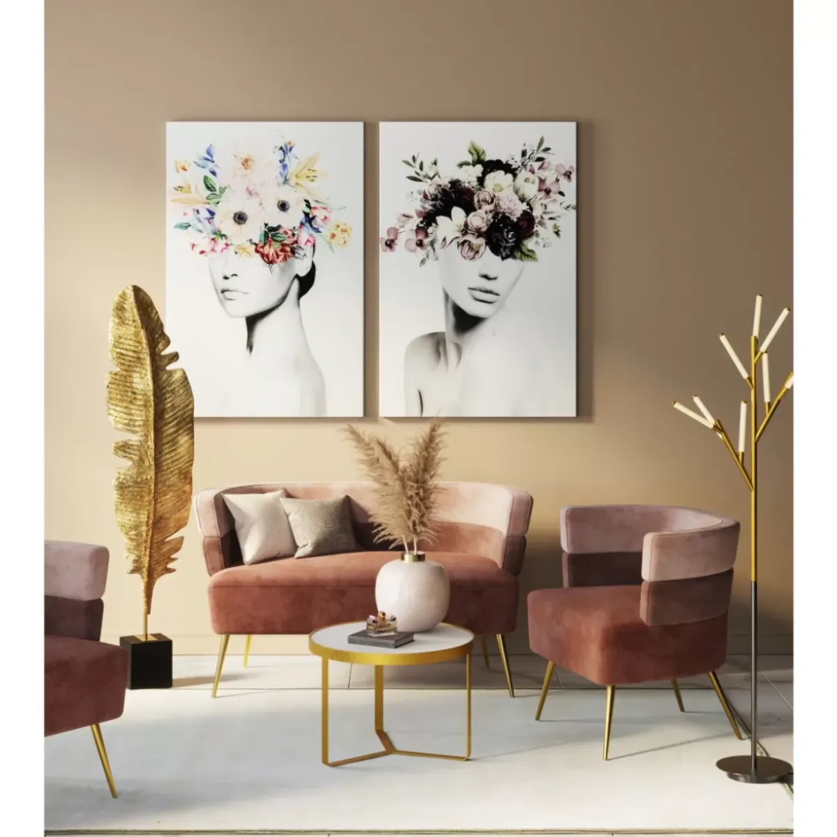 KARE Design Glasbild Spring Hair 80X120Cm- Bilder