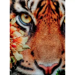 KARE Design Glasbild Tiger On Hunt 150X100Cm- Bilder
