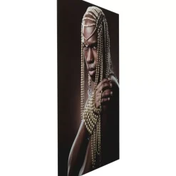 KARE Design Glasbild Traditional Beads Man 100X150Cm- Bilder