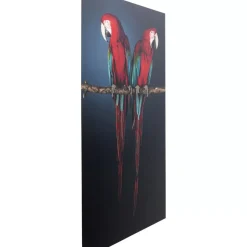 KARE Design Glasbild Twin Parrot 80X120Cm- Bilder