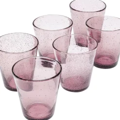 KARE Design Glas-Set Bubble Mauve (6/Tlg.)- Geschirr & Tischaccessoires