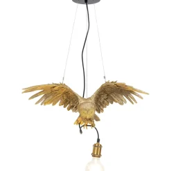 KARE Design Hangeleuchte Animal Owl Gold- Hängeleuchten