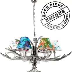 KARE Design Hangeleuchte Antler Flowers 6Er- Hängeleuchten