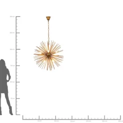 KARE Design Hangeleuchte Beam Brass O72Cm- Hängeleuchten