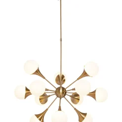 KARE Design Hangeleuchte Bulb Fiction 12 Brass O102Cm- Hängeleuchten