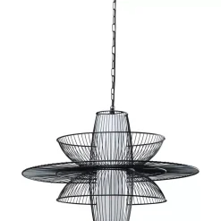 KARE Design Hangeleuchte Cappello Opposto Schwarz- Hängeleuchten