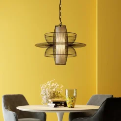 KARE Design Hangeleuchte Cappello Opposto Schwarz- Hängeleuchten