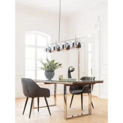 KARE Design Hangeleuchte Chrome Goblet Quattro O25Cm- Hängeleuchten