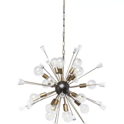 KARE Design Hangeleuchte Crystal Bomb Brass O93Cm- Hängeleuchten