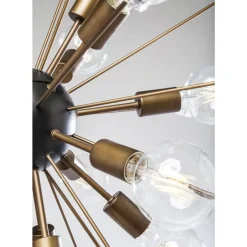 KARE Design Hangeleuchte Crystal Bomb Brass O93Cm- Hängeleuchten