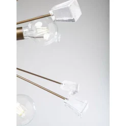 KARE Design Hangeleuchte Crystal Bomb Brass O93Cm- Hängeleuchten