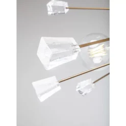 KARE Design Hangeleuchte Crystal Bomb Brass O93Cm- Hängeleuchten