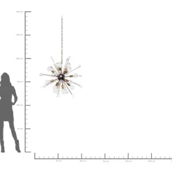 KARE Design Hangeleuchte Crystal Bomb Brass O93Cm- Hängeleuchten