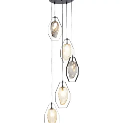 KARE Design Hangeleuchte Diamond Fever Spiral Schwarz O42Cm- Hängeleuchten