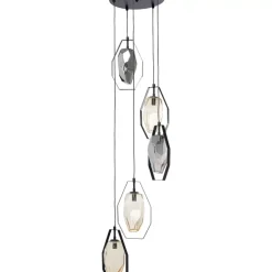 KARE Design Hangeleuchte Diamond Fever Spiral Schwarz O42Cm- Hängeleuchten