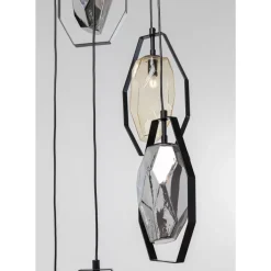 KARE Design Hangeleuchte Diamond Fever Spiral Schwarz O42Cm- Hängeleuchten