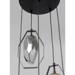 KARE Design Hangeleuchte Diamond Fever Spiral Schwarz O42Cm- Hängeleuchten