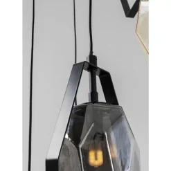 KARE Design Hangeleuchte Diamond Fever Spiral Schwarz O42Cm- Hängeleuchten