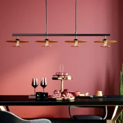 KARE Design Hangeleuchte Disc Dining Quattro- Hängeleuchten