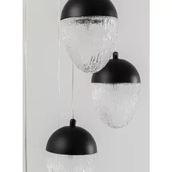 KARE Design Hangeleuchte Frozen 5 Schwarz Matt O35Cm- Hängeleuchten