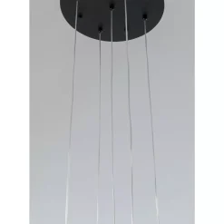 KARE Design Hangeleuchte Frozen 5 Schwarz Matt O35Cm- Hängeleuchten