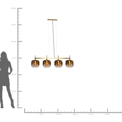 KARE Design Hangeleuchte Golden Goblet Quattro O25Cm- Hängeleuchten