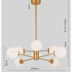 KARE Design Hangeleuchte Heavenly Gold O98Cm- Hängeleuchten