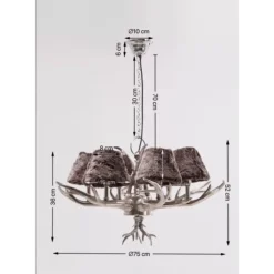 KARE Design Hangeleuchte Huntsman 6Er- Hängeleuchten